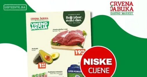Crvena jabuka market vikend akcija 30.4-4.5.2026.