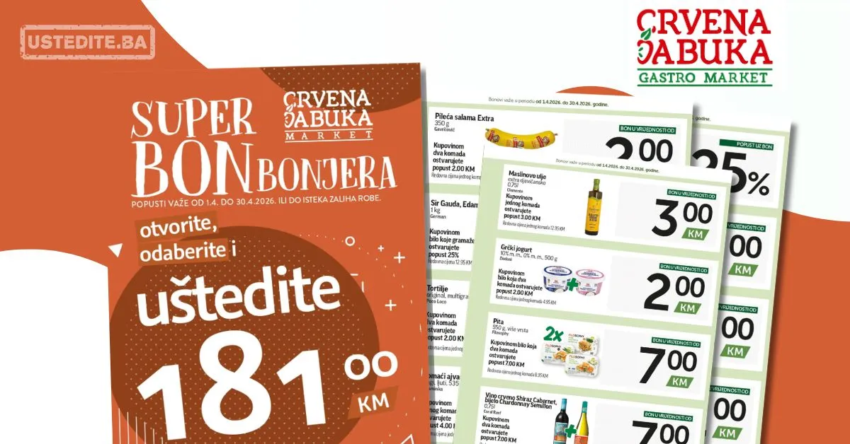 Crvena Jabuka katalog SUPER BONBONJERA 1-30.4.2026.
