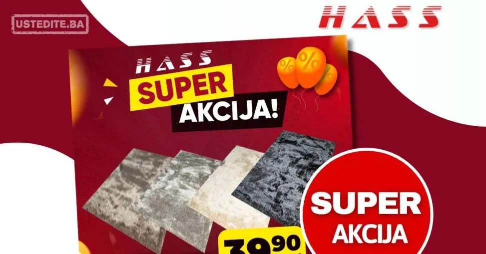 Hass komerc akcija tepiha - april 2026.