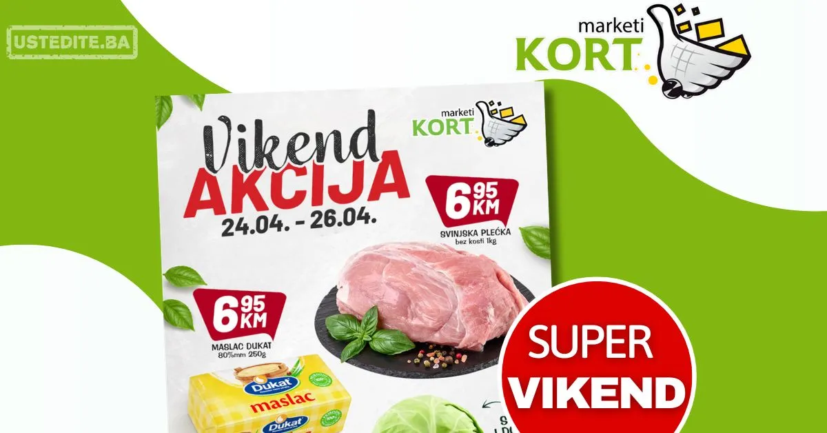 Kort vikend akcija 24-26.4.2026.