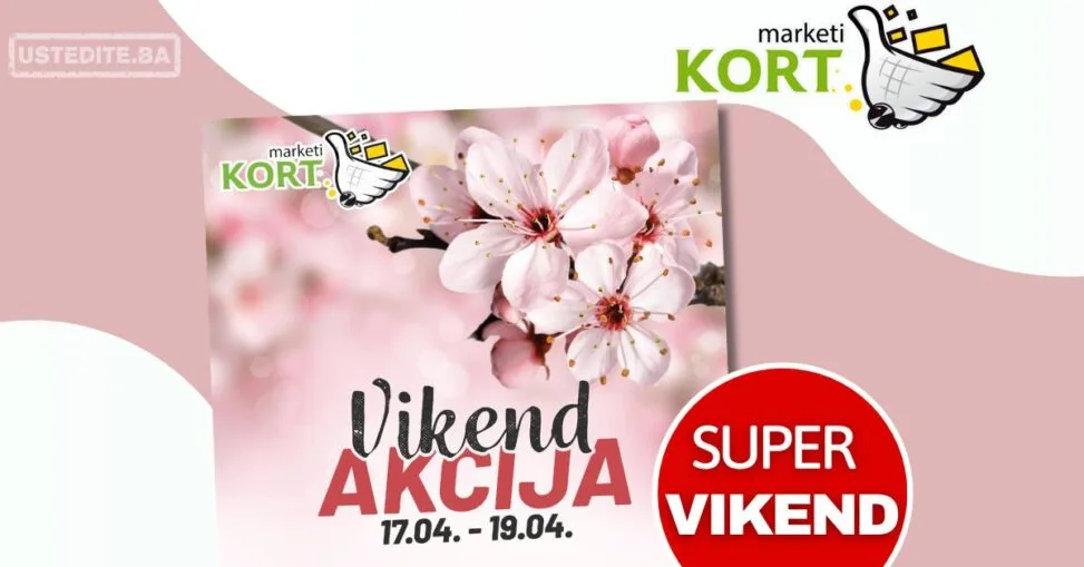 Kort vikend akcija 17-19.4.2026.
