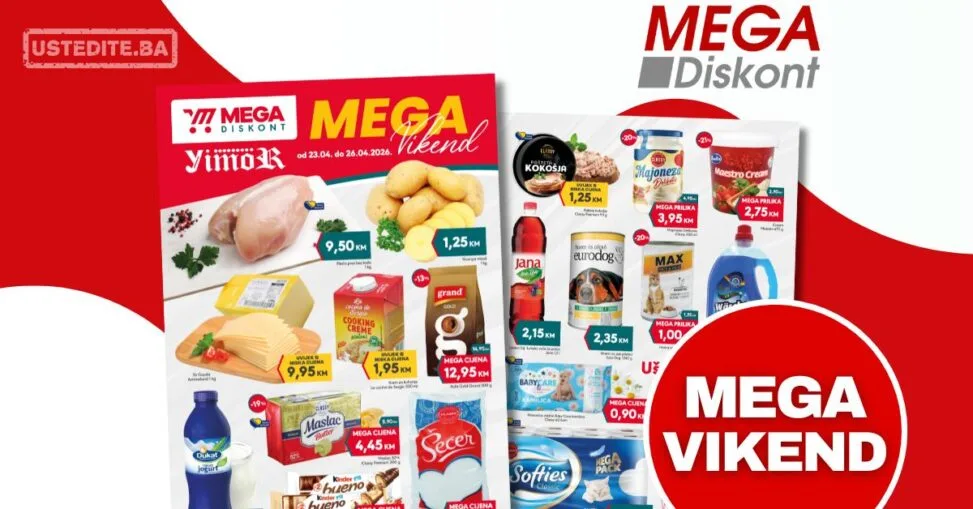 Mega Diskont vikend akcija 23-26.4.2026.