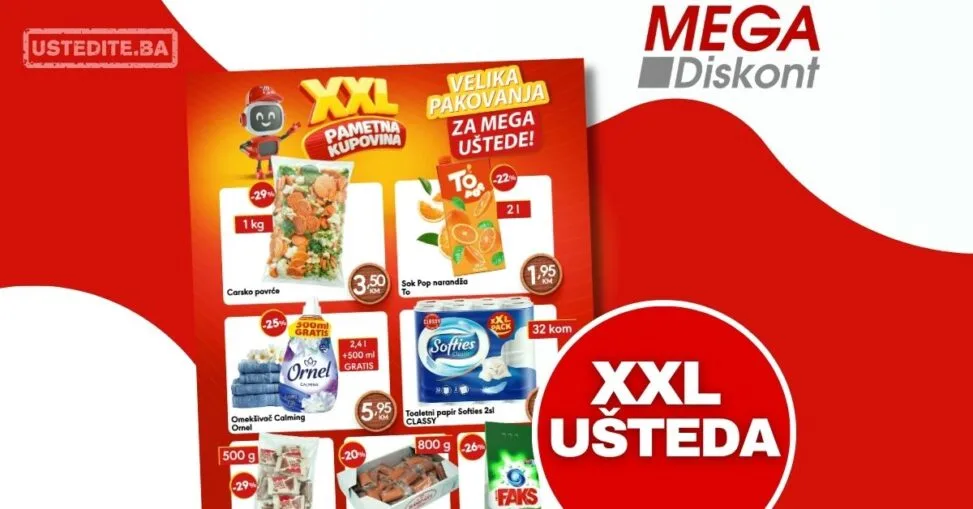 Mega Diskont XXL UŠTEDA 6-22.4.2026.