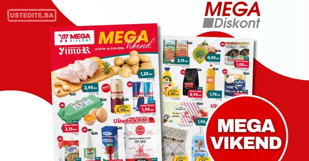 Mega Diskont vikend akcija 9-12.4.2026.
