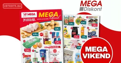 Mega Diskont vikend akcija 9-12.4.2026.