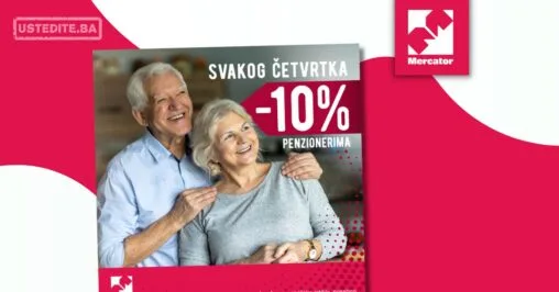 Mercator POPUST ZA PENZIONERE april 2026.