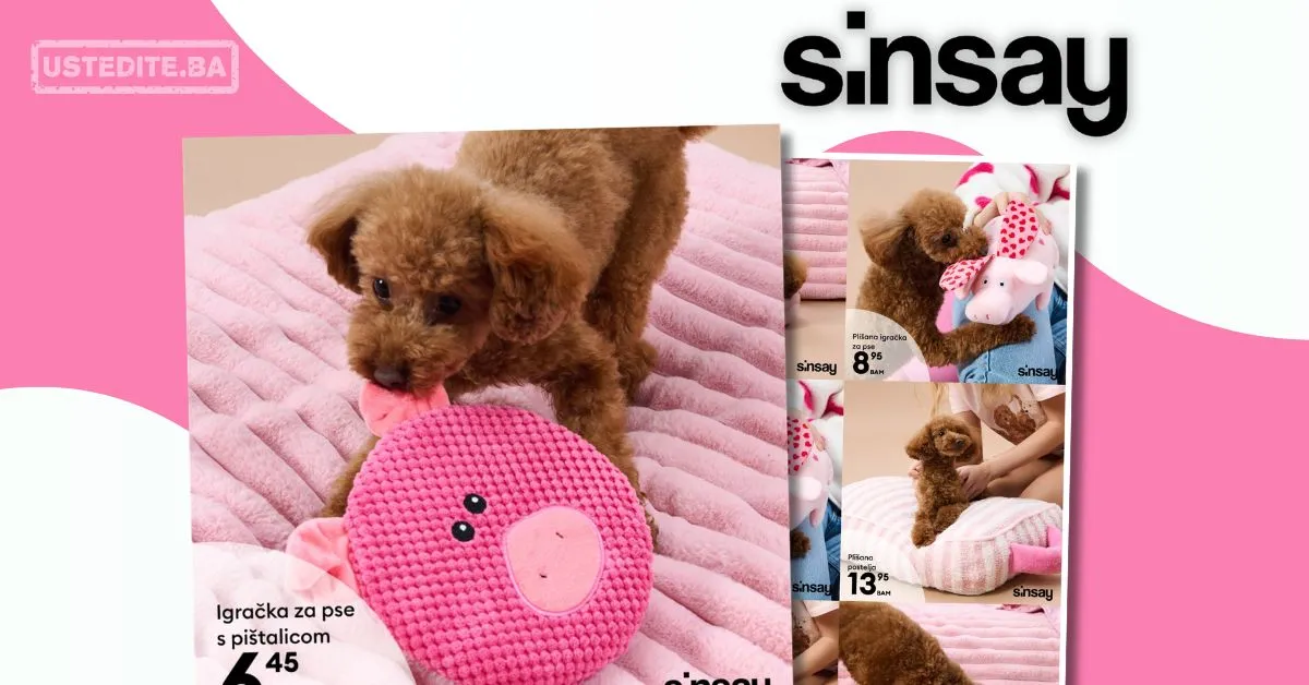 Sinsay akcija OPREMA ZA KUĆNE LJUBIMCE april 2026.
