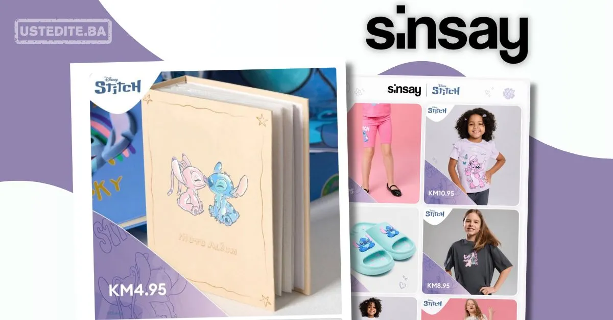 Sinsay akcija STITCH KOLEKCIJA april 2026.