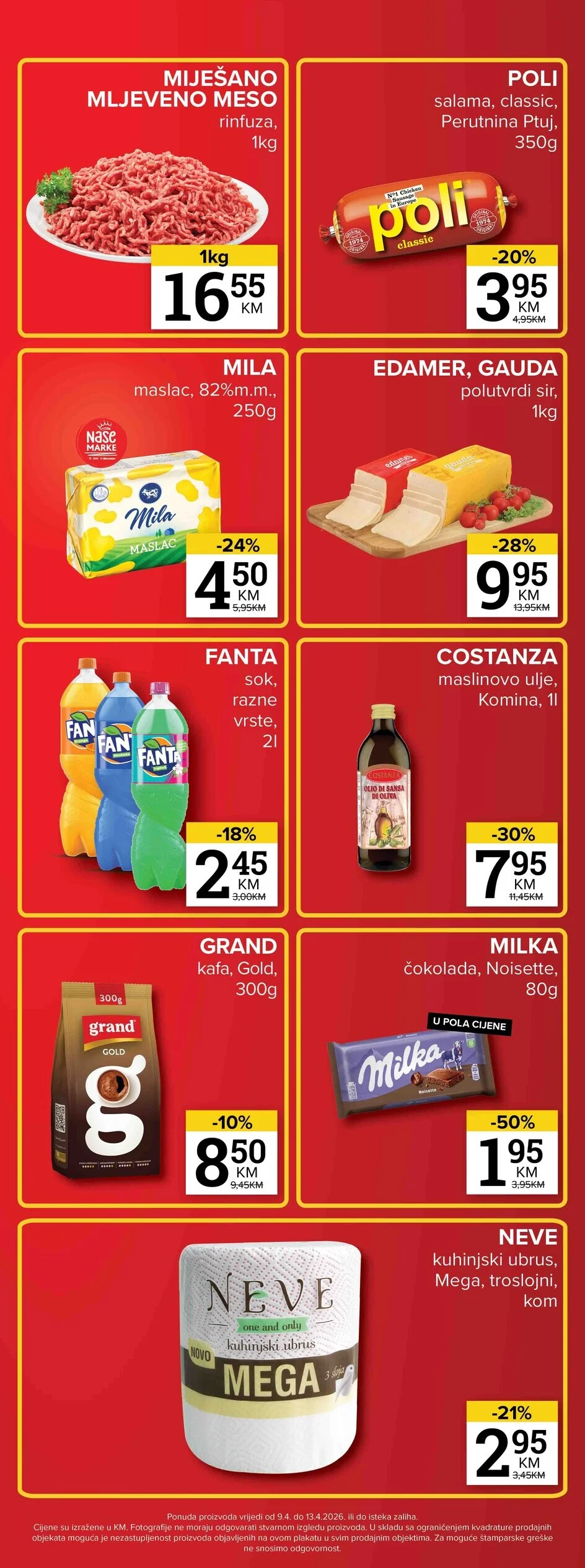 Konzum vikend akcija 9-13.4.2026.