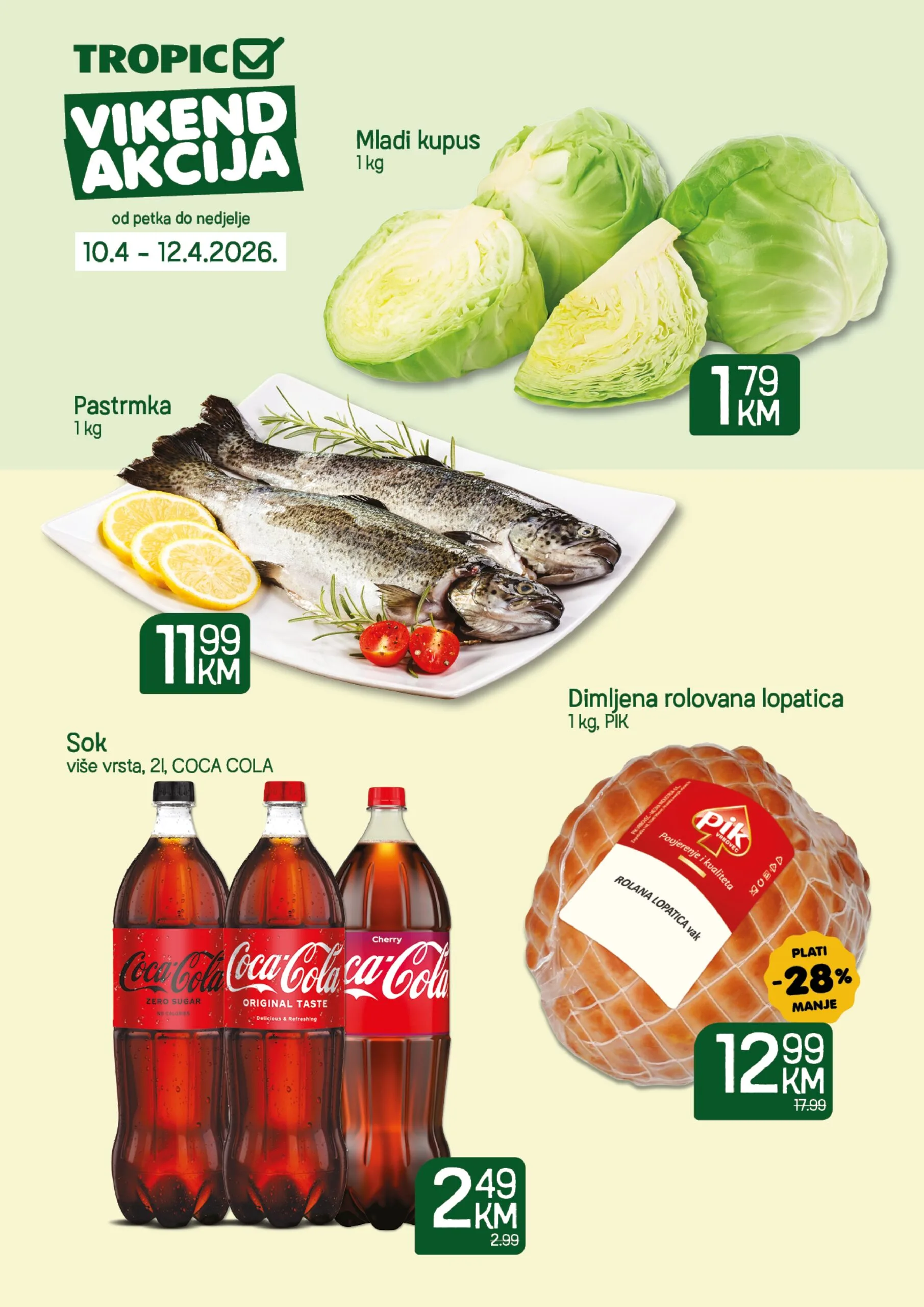 Tropic vikend akcija 10-12.4.2026.