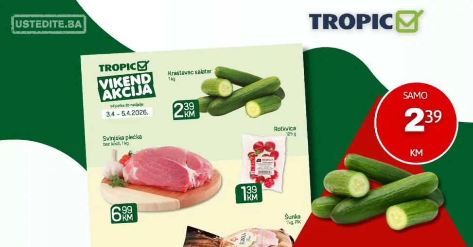 Tropic vikend akcija 3-5.4.2026.