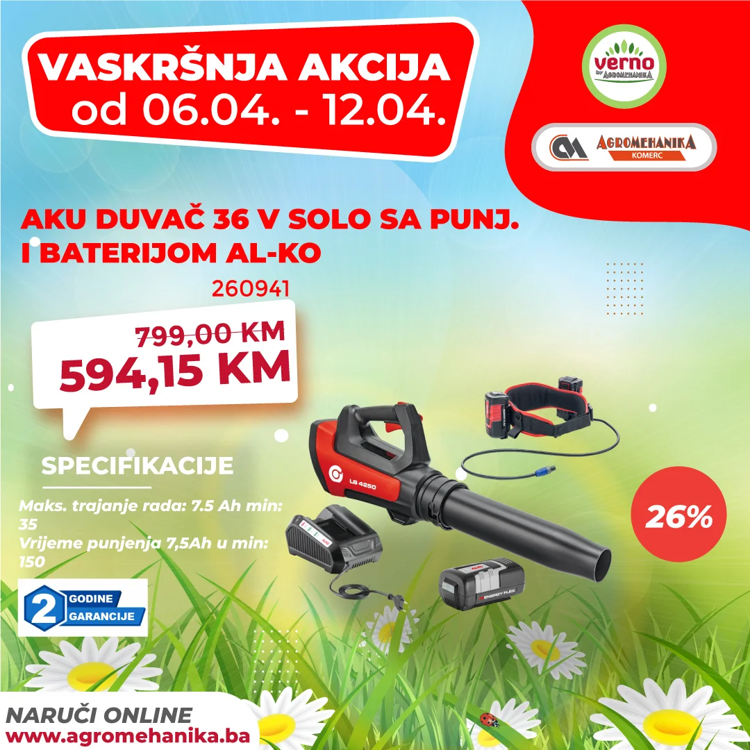 Verno by Agromehanika VASKRŠNJA AKCIJA 6-12.4.2026.