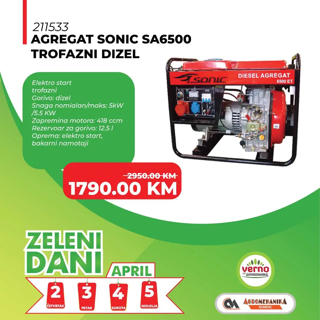 Verno by Agromehanika ZELENI DANI 2-5.4.2026.