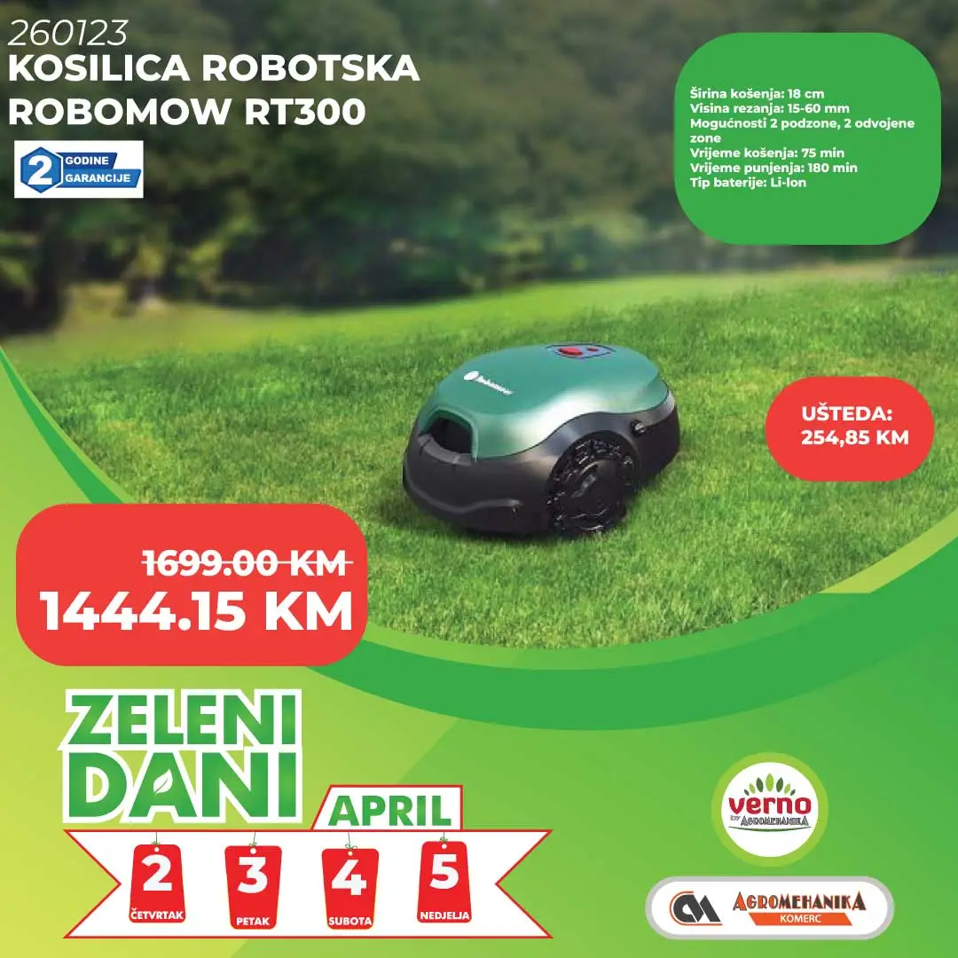 Verno by Agromehanika ZELENI DANI 2-5.4.2026.