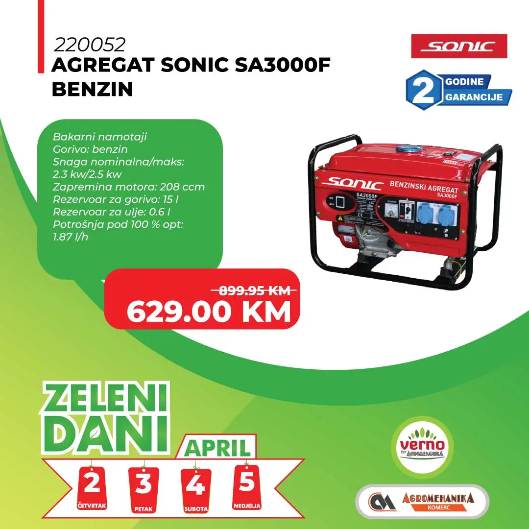 Verno by Agromehanika ZELENI DANI 2-5.4.2026.