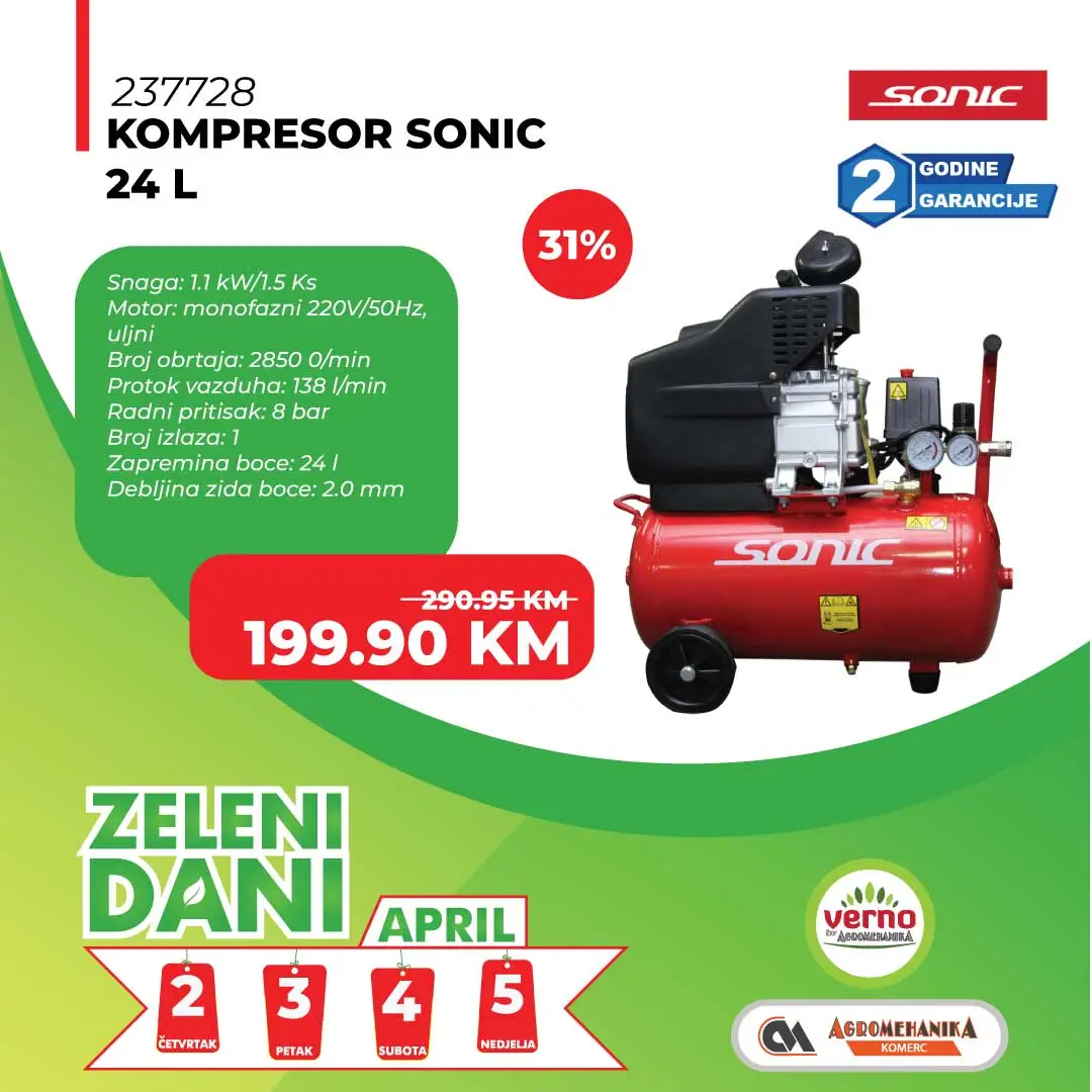 Verno by Agromehanika ZELENI DANI 2-5.4.2026.