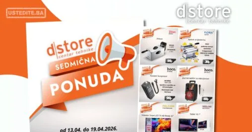 Dstore SEDMIČNA PONUDA 13-19.4.2026.