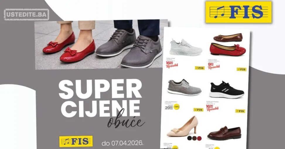 Fis akcija OBUĆA - sniženje do 7.4.2026.