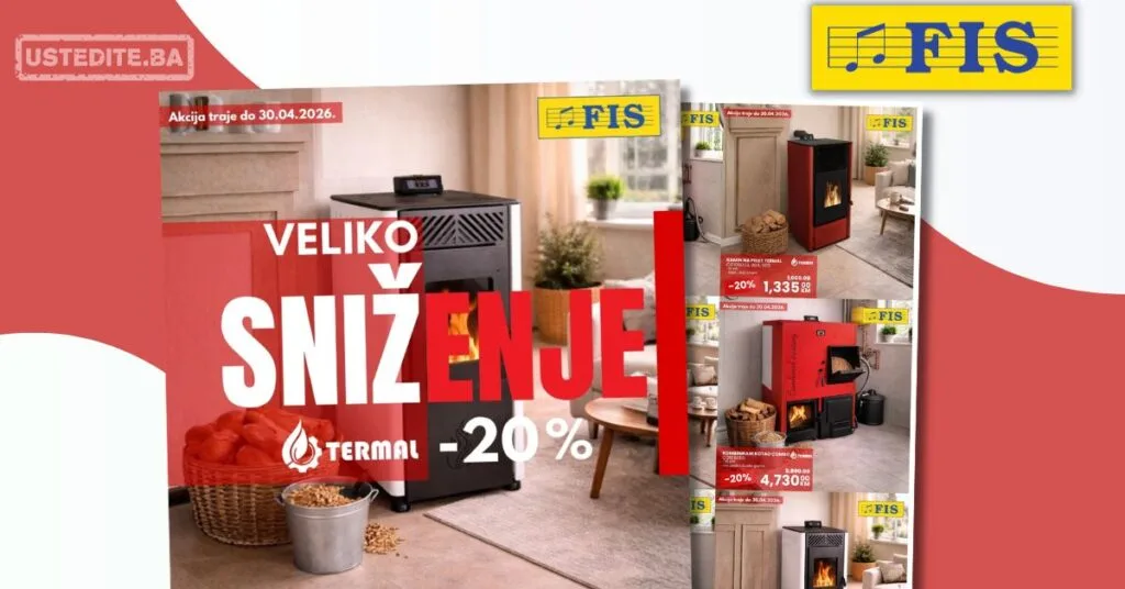 Fis akcija TERMAL PEĆI I KOTLOVI - sniženje do 30.4.2026.