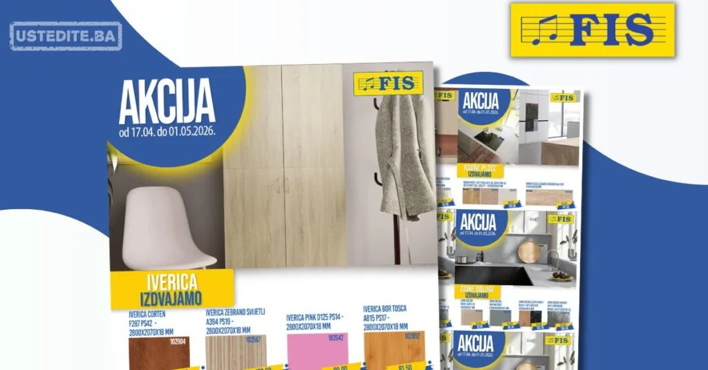 Fis akcija PLOČASTI MATERIJAL 17.4-1.5.2026.