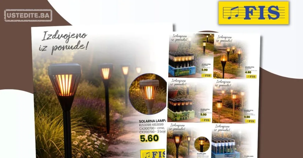 Fis akcija SOLARNE LAMPE april 2026.
