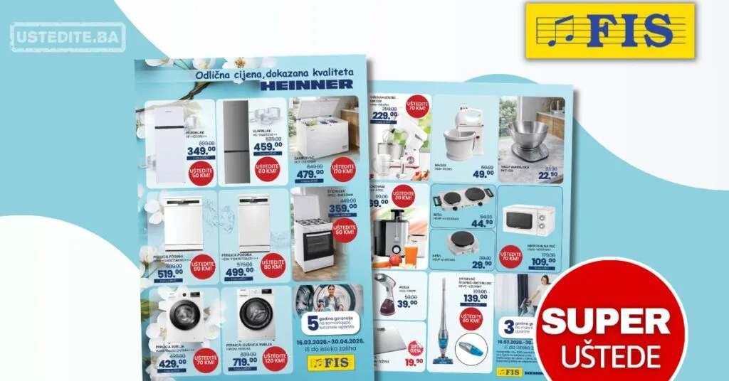 Fis & Heinner SNIŽENJE do 30.4.2026.