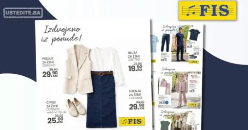 Fis akcija ODJEĆA & OBUĆA - sniženje do 20.4.2026.