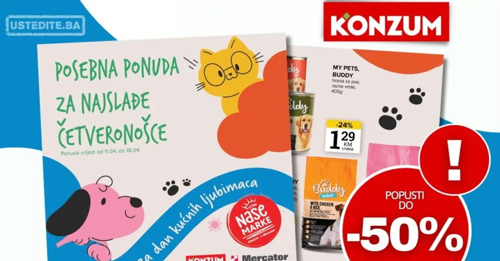 Konzum katalog KUĆNI LJUBIMCI 11-18.4.2026.