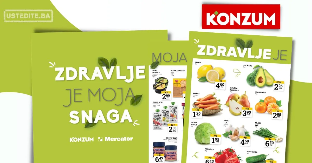 Konzum ZDRAVE NAMIRNICE 21.27.4.2026.