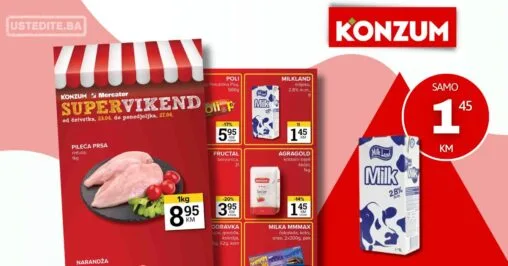 Konzum vikend akcija 23-27.4.2026.