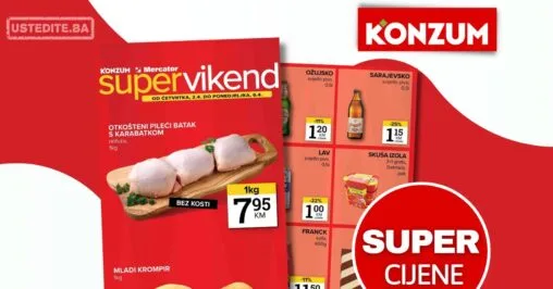 Konzum vikend akcija 2-6.4.2026.
