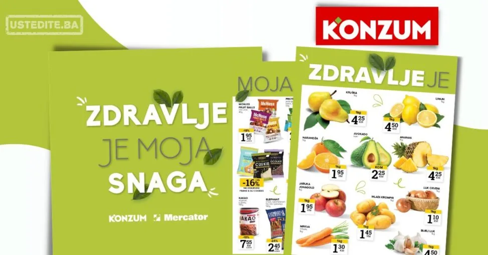 Konzum ZDRAVE NAMIRNICE 28.4-4.5.2026.