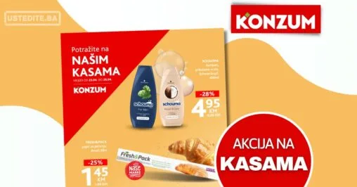 Konzum AKCIJA NA KASAMA 23-26.4.2026.