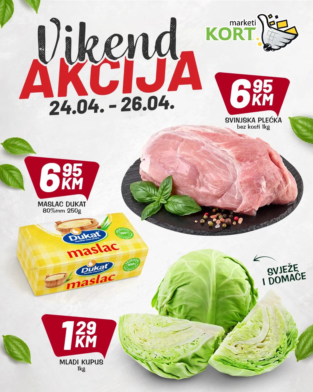 Kort vikend akcija 24-26.4.2026.