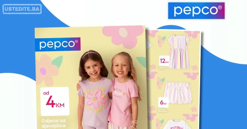 Pepco akcija: Proljetna odjeća za djevojčice od 4 KM - april 2026.