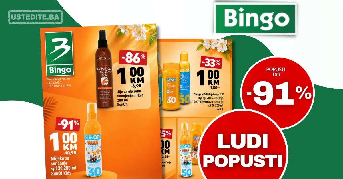 Bingo SNIŽENJE DO 91%