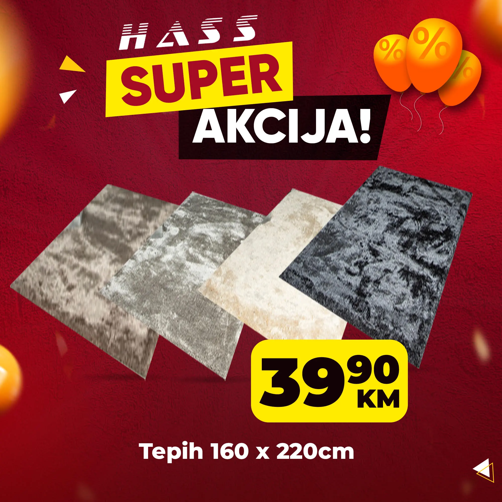 Hass komerc akcija tepiha - april 2026.
