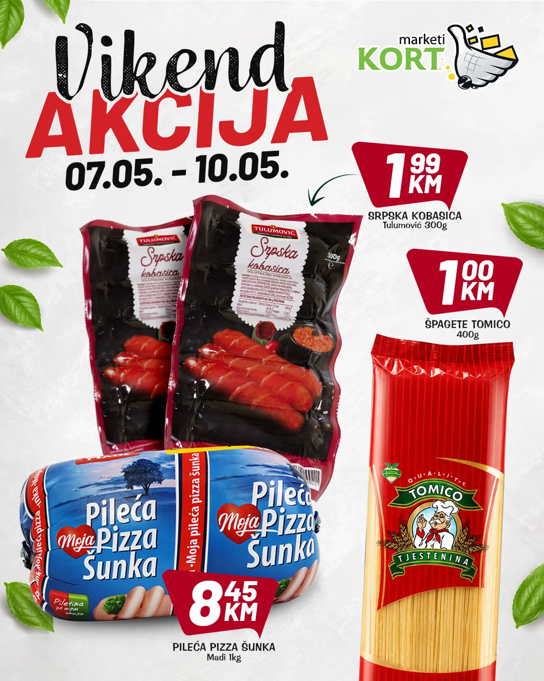 Kort vikend akcija 7-10.5.2026.