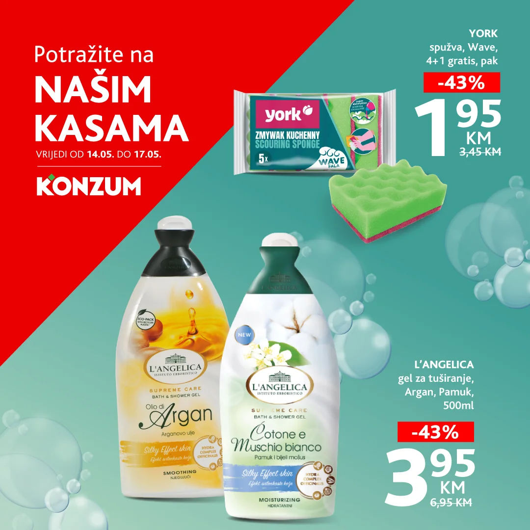 Konzum AKCIJA NA KASAMA 14-17.5.2026.