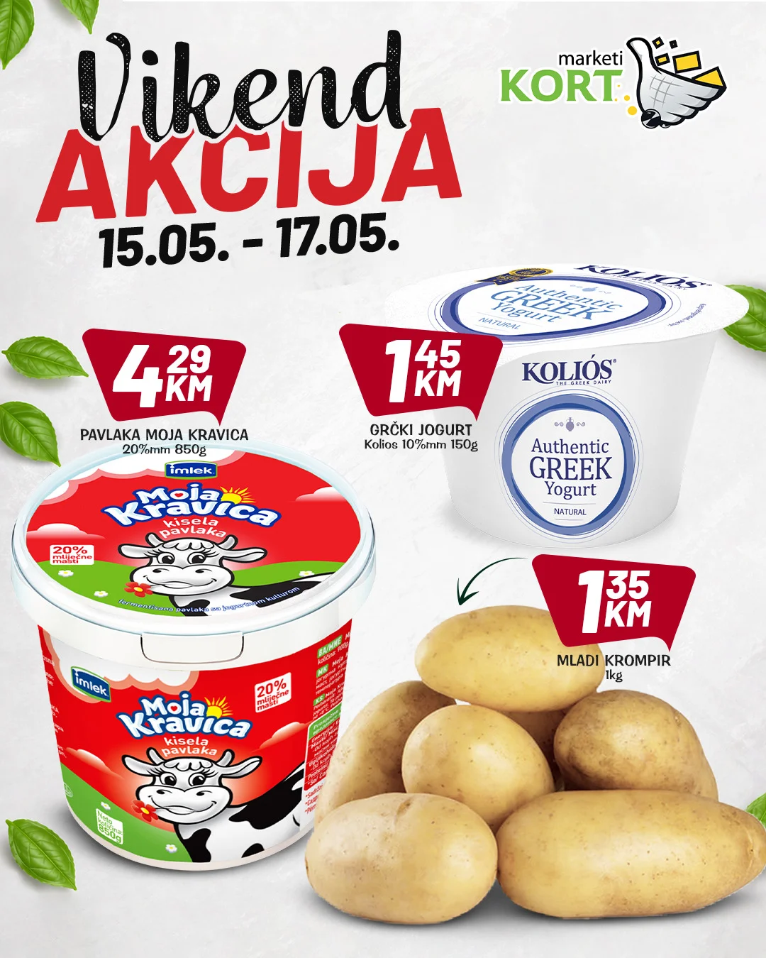 Kort vikend akcija 15-17.5.2026.