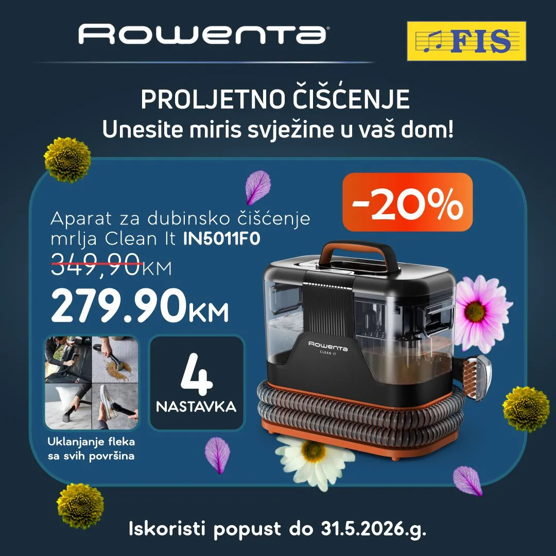 Fis AKCIJA Rowenta sniženje – do 31.5.2026.