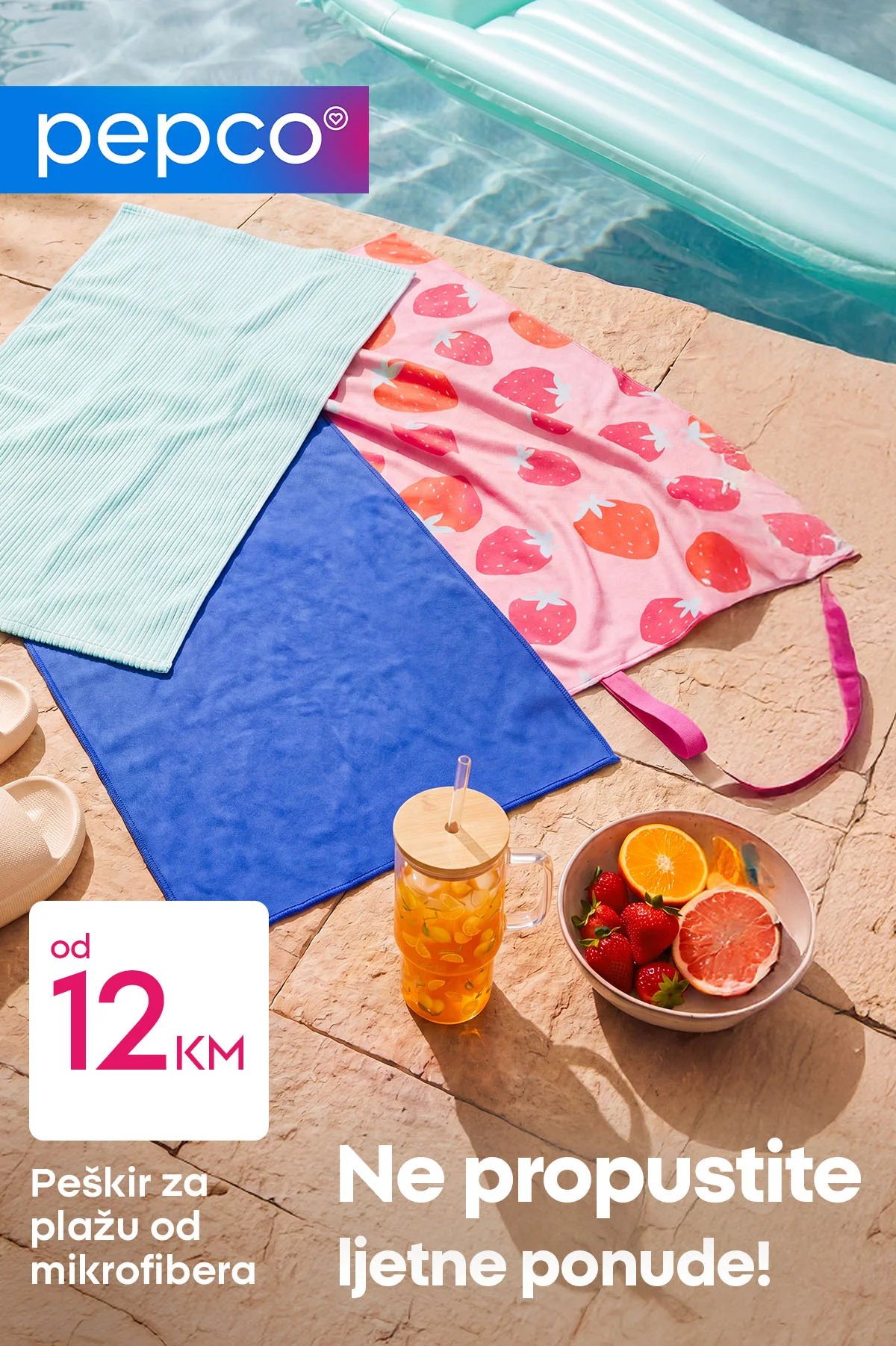 Pepco PEŠKIRI ZA PLAŽU – maj 2026.