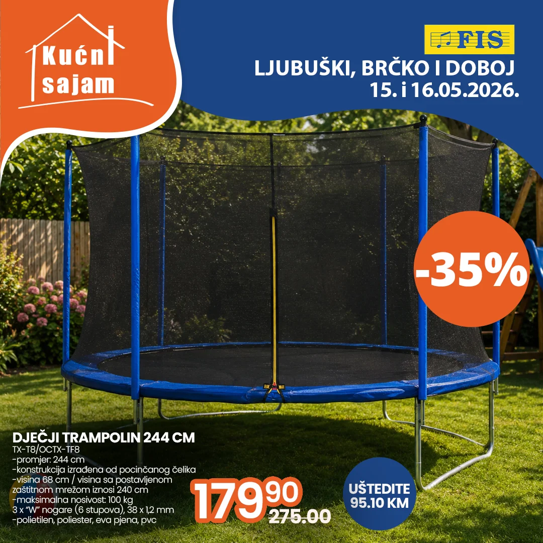 Fis KUĆNI SAJAM TOP SNIŽENJA 15-16.5.2026.