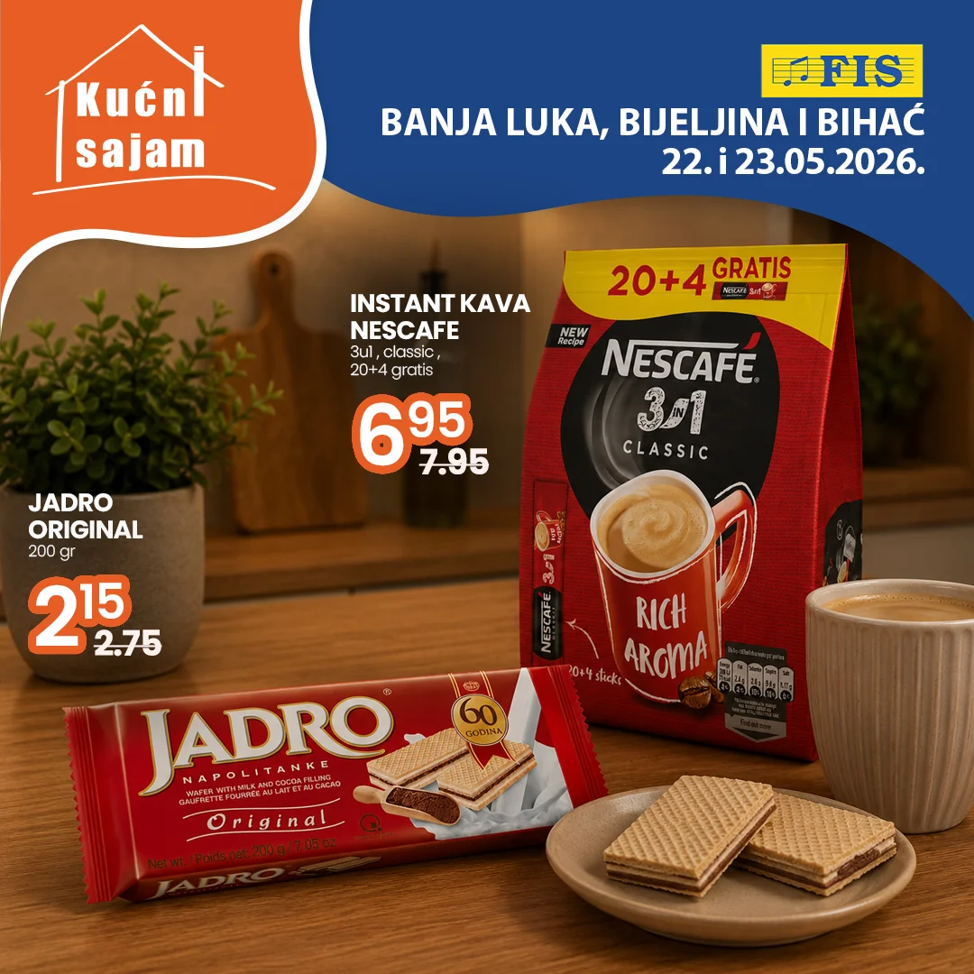 Fis KUĆNI SAJAM TOP SNIŽENJA 22-23.5.2026.