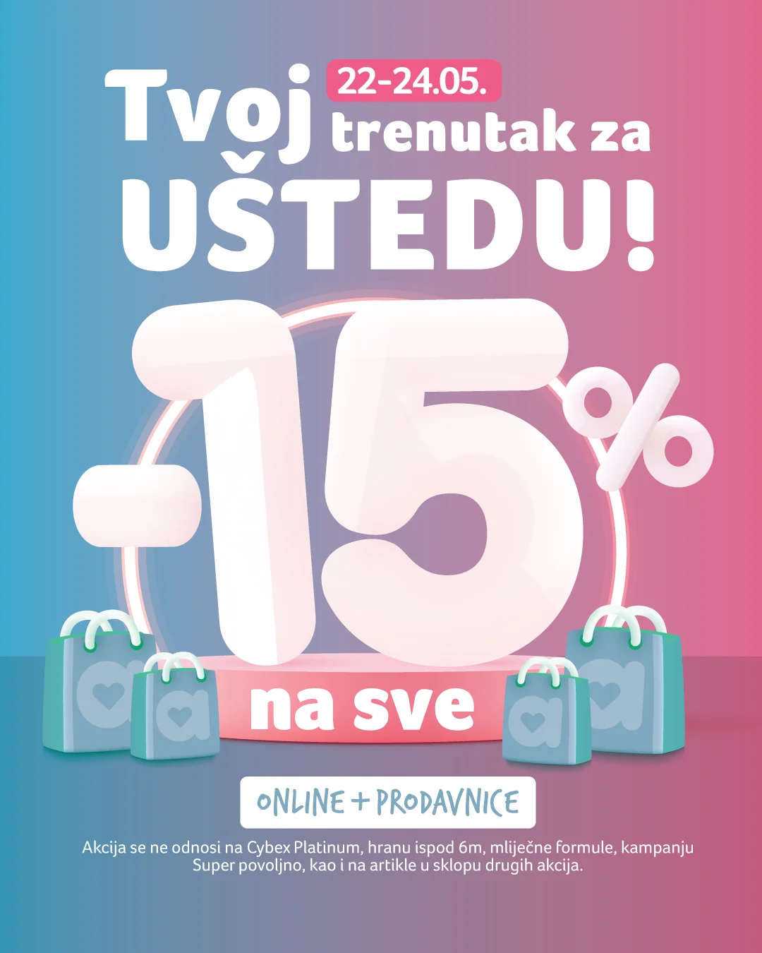 Aksa SNIŽENJE NA SVE 22-24.5.2026.