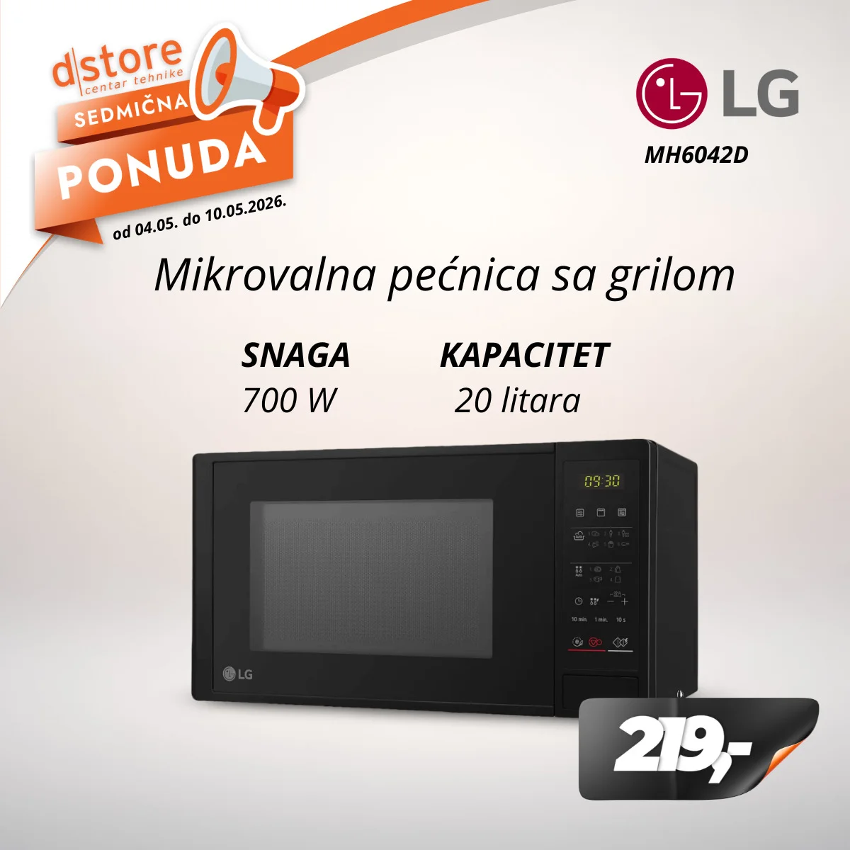 Dstore SEDMIČNA PONUDA 4-10.5.2026.