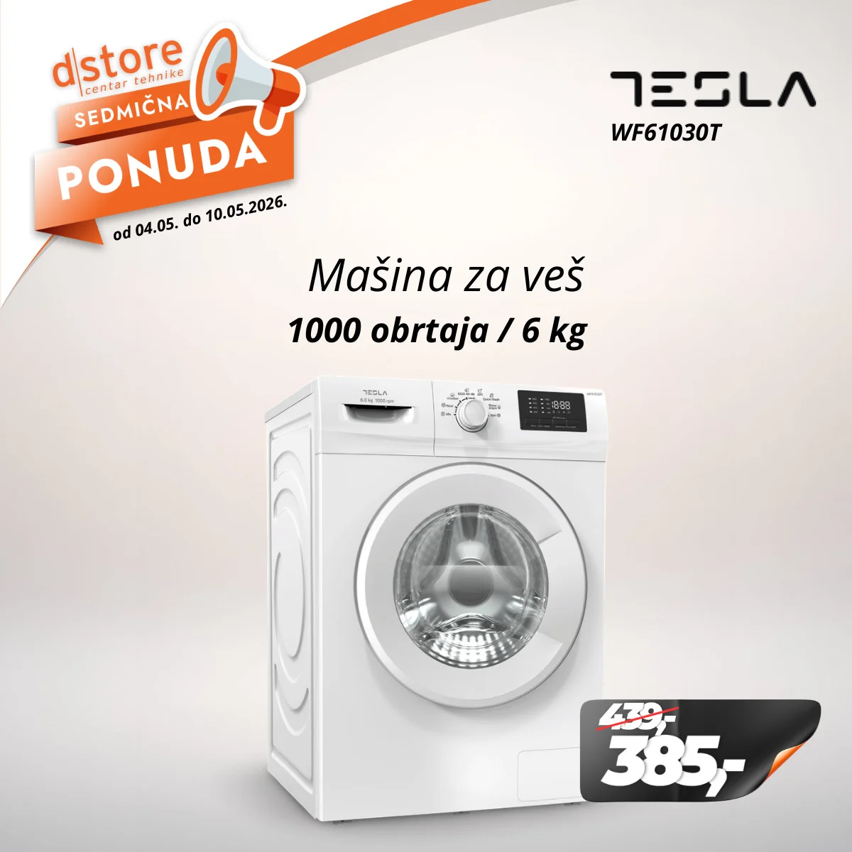 Dstore SEDMIČNA PONUDA 4-10.5.2026.