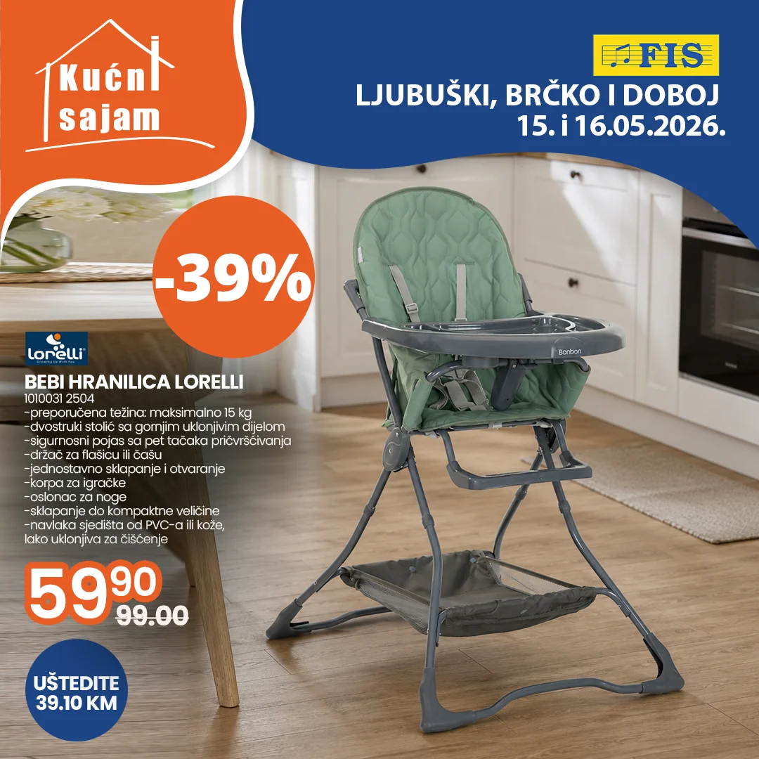 Fis KUĆNI SAJAM TOP SNIŽENJA 15-16.5.2026.