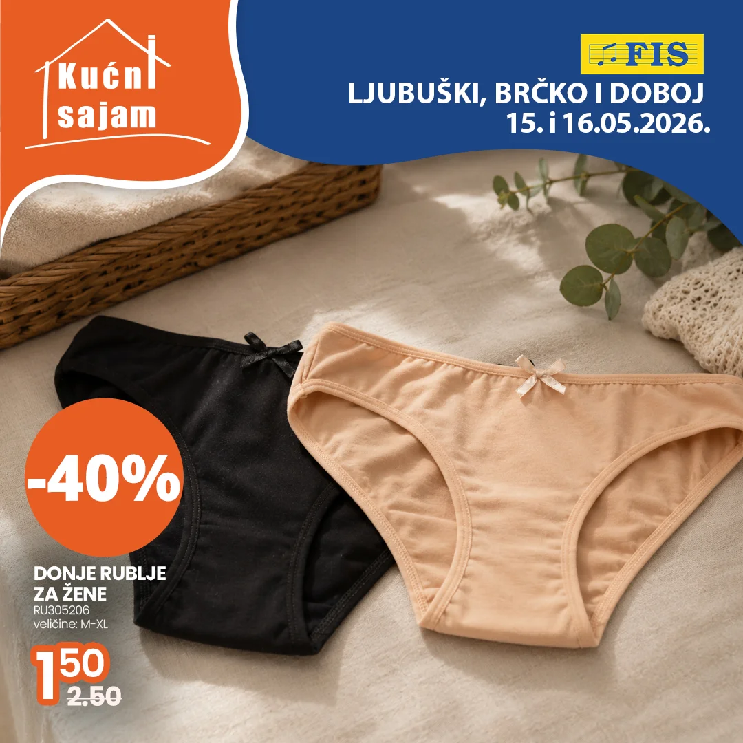 Fis KUĆNI SAJAM TOP SNIŽENJA 15-16.5.2026.