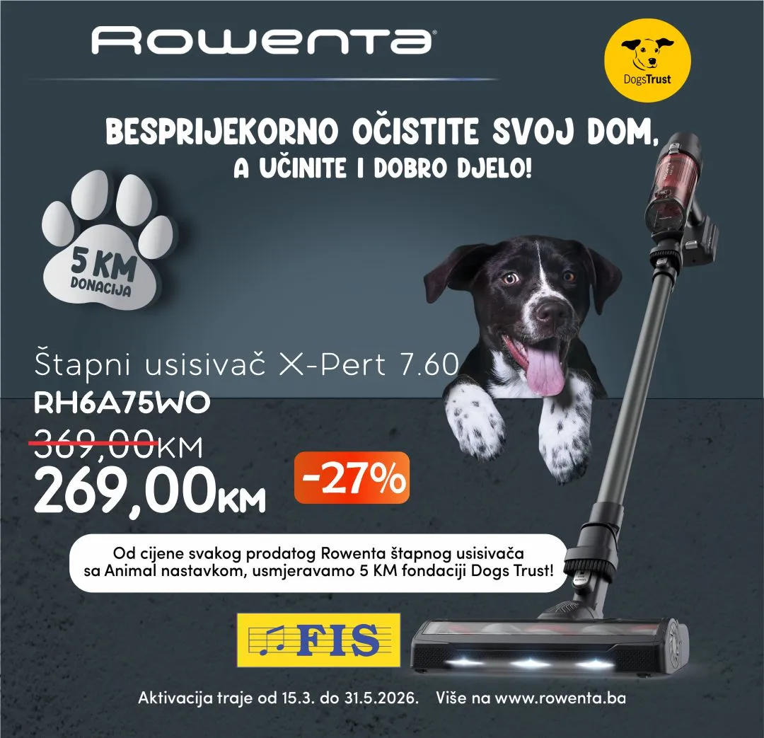 Fis AKCIJA Rowenta sniženje – do 31.5.2026.